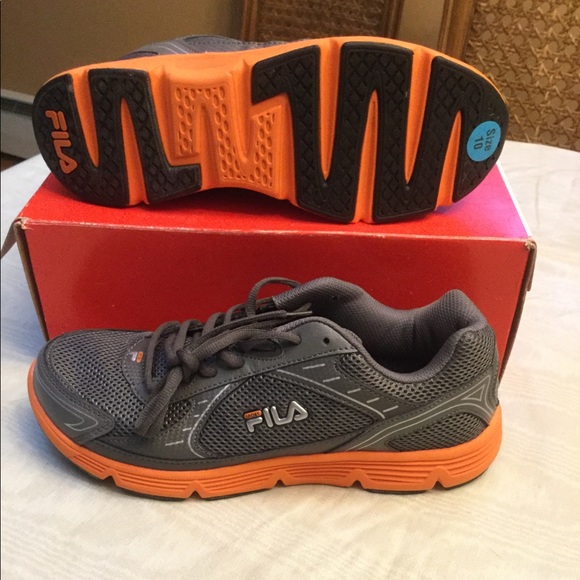 fila shoes mens orange